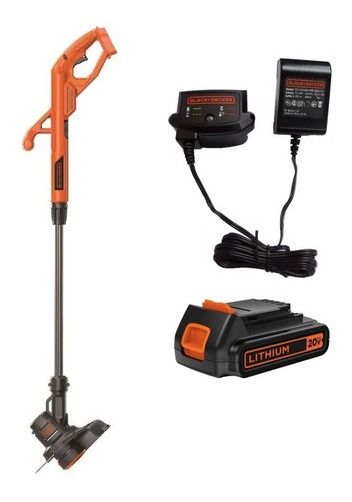Bordeadora Cortacesped Inalambrica 20v Black + Decker Lst201 Color Naranja