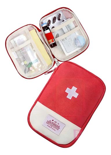 Botiquin Bolsito Estuche Primero Auxilios Remedios Viaje