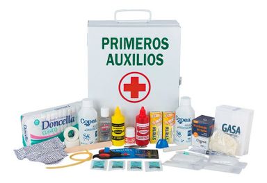 Botiquín Primeros Auxilios De Metal Eversafe 56 Elementos Para Empresas Industria Modelo Cc