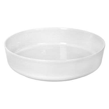 Bowl Ensaladera 25 cm Porcelana Blanca Compotera Nordik Blanco