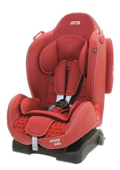 BUTACA PARA AUTO CON SISTEMA ISOFIX SPIDER DE 9 A 25 KG. ROJA GTS