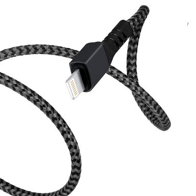 Cable Trenzado Argomtech Lightning A Usb 2.0 Dura Form 1,8m Negro