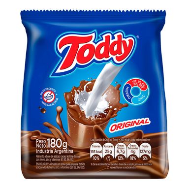 Cacao En Polvo Toddy Original 180g