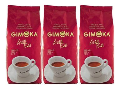 Café Gimoka Italia Espresso grano Gran Bar 3 x 1kg