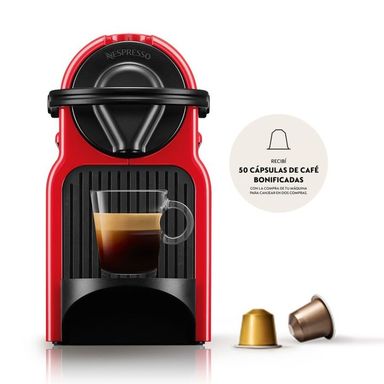 Cafetera Nespresso Inissia Rojo C40-Ar-Re-Ne