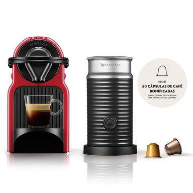 Cafetera Nespresso Inissia Red Pack
