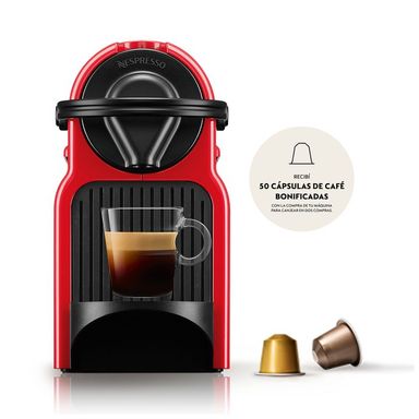 Cafetera Nespresso Inissia Roja C40-AR-EW-NE4-IMPO