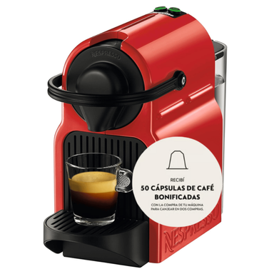Cafetera Nespresso Inissia Roja C40-AR-RE-NE5-IMPO