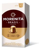 Caja 10 Capsulas Cafe Brasil La Morenita Para Nespresso