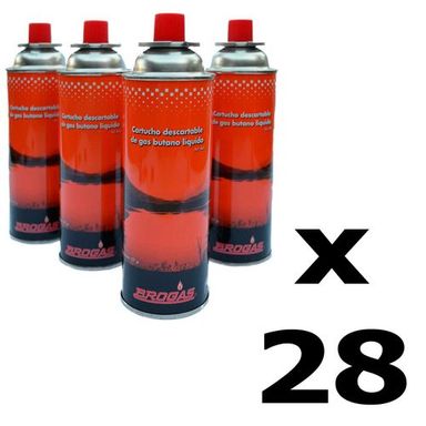 Caja 28 Cartuchos De Gas Butano Brogas