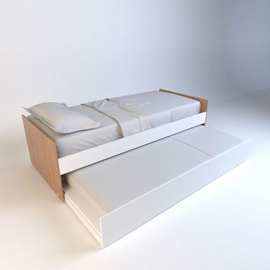 Cama 1 plaza marinera melamina dormitorio Olmo con Everest