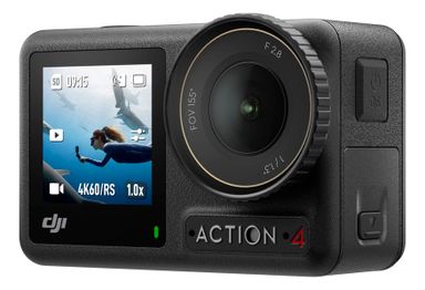 Cámara DJI Osmo Action 4 Combo Aventura 4k Dual Screen Color Negro