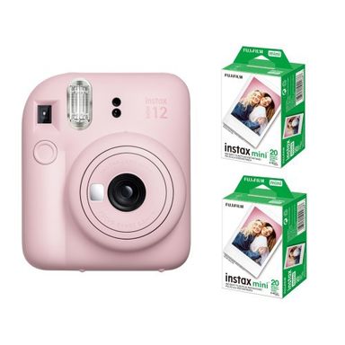 Cámara instantánea instax Mini 12 Rosa +40 Fotos