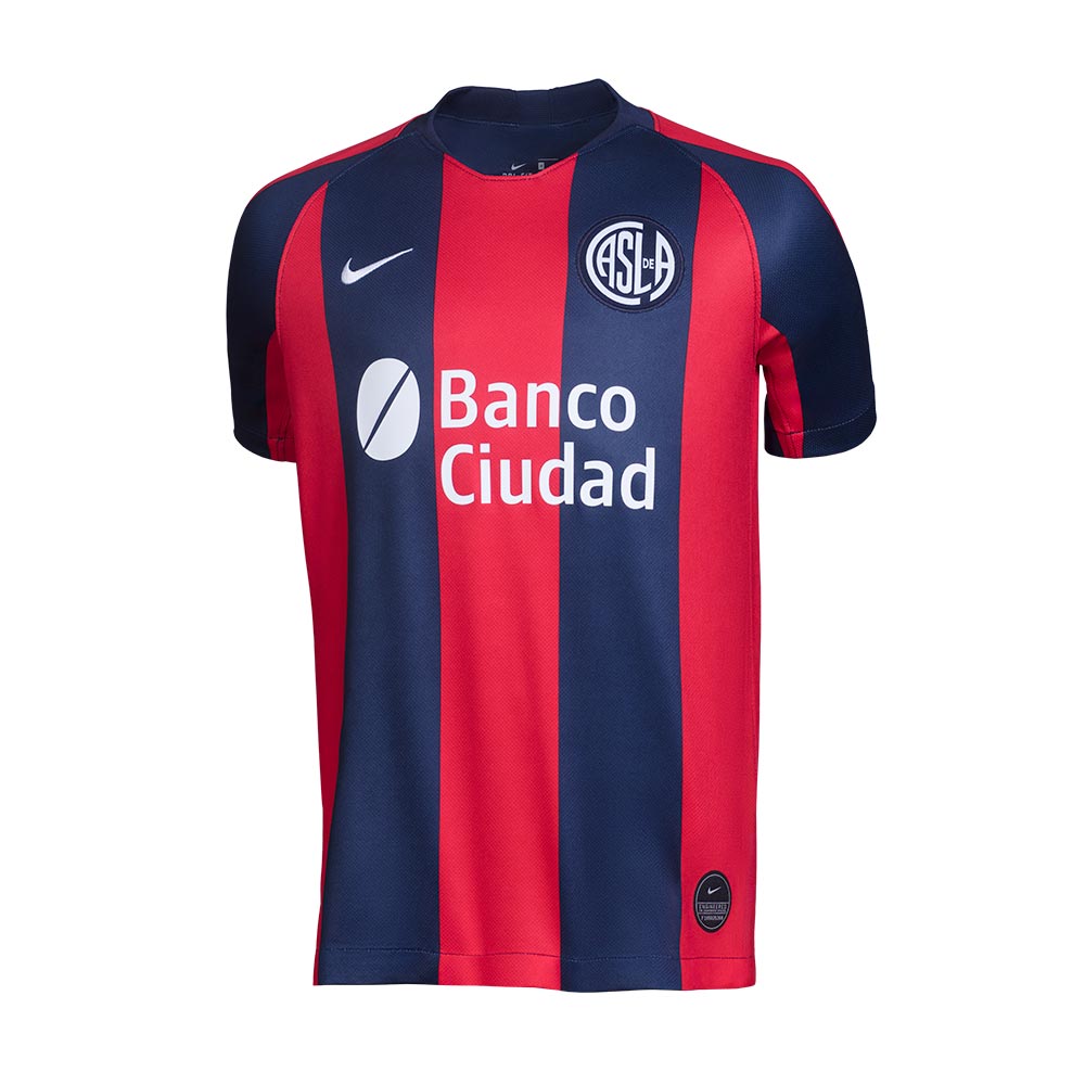 Camiseta Nike San Lorenzo Stadium Home 2019/20 en Rojo/Azul en Precialo - undefined