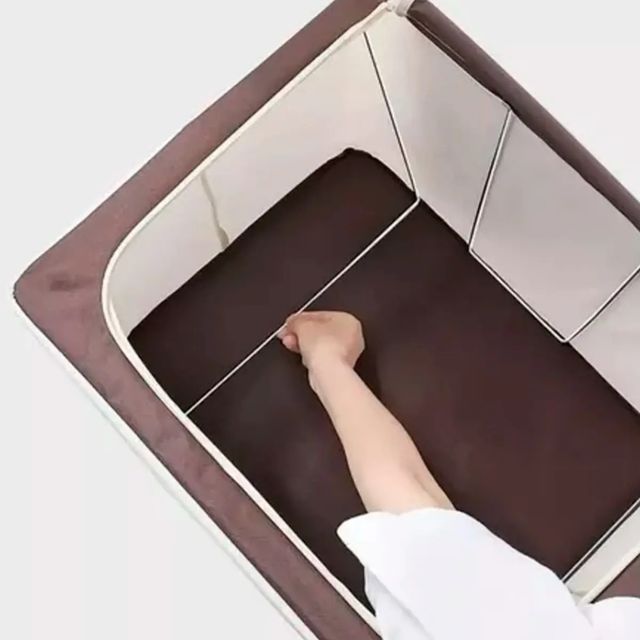 Somi Rigid Canasto Organizador Ropa Cajon Plegable Cierre Semi Rigido Color Blanco ...