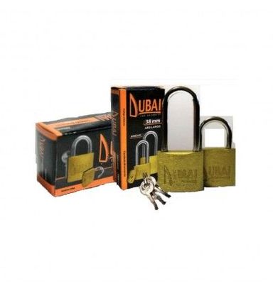 Candado bronceado aro largo 32mm Dubai EVOL3133
