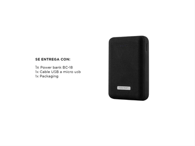 Cargador Portátil Gadnic BC-18 Mini 15000 mAh Carga Rápida 2 USB