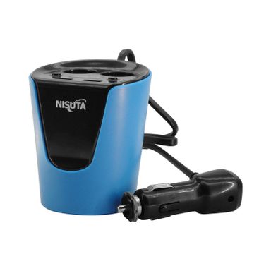 Cargador USB doble para auto y divisor a 2 puertos 12/24V NISUTA - NSCO14U