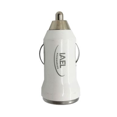 Cargador USB Adaptador Encendedor Auto Blanco IAEL