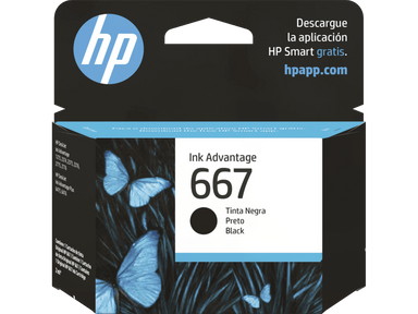 Cartucho de Tinta HP 667 Negro Ink Advantage Original