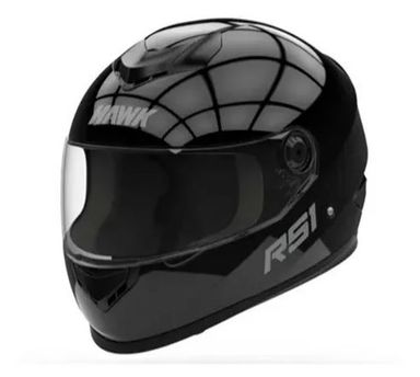 CASCO HAWK RS1 TALLE M NEGRO BRILLANTE