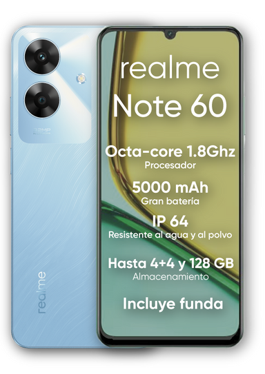 Celular Realme Note 60 6.7" 4GB 128GB Voyage blue