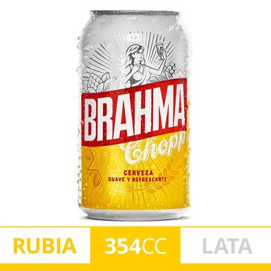 Cerveza Brahma Chopp Lata 354mlx1