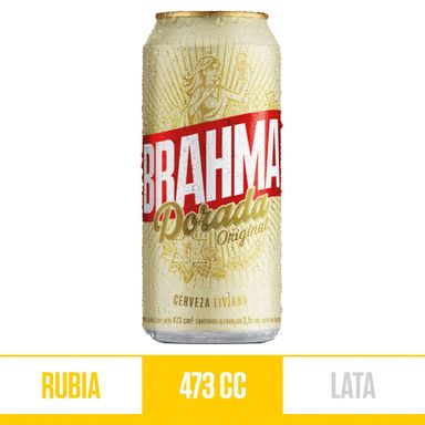 Cerveza Brahma Dorada 473ml