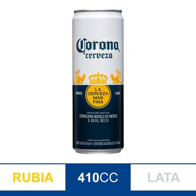 Cerveza Rubia Corona Rubia 410 Ml