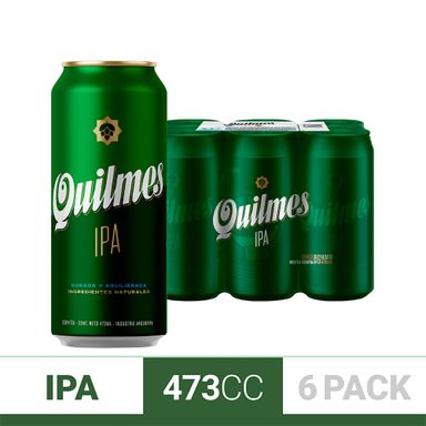 Cerveza Rubia Quilmes Ipa 6 U 473 Ml
