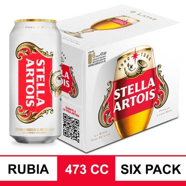 Cerveza Rubia X 6 Un Stella Artois