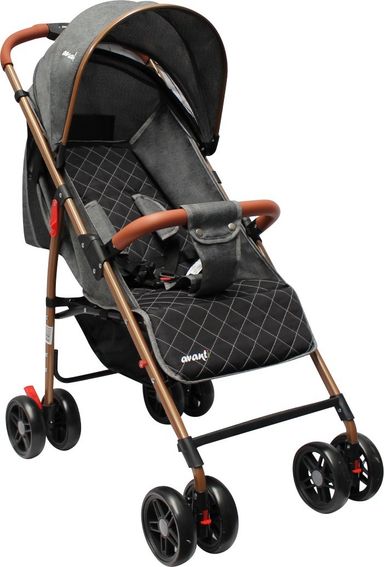 Cochecito Bebé Paseo Avanti Compacto Capota Xxl Apto 0+ Color Gris