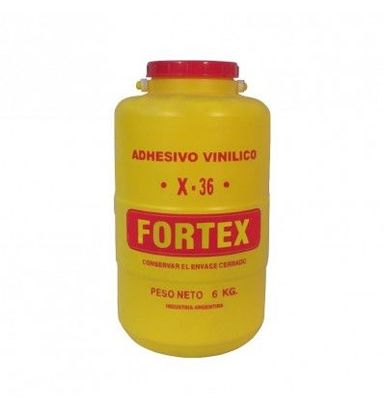 Cola X-36 adhesivo vinilico x 6kg Fortex
