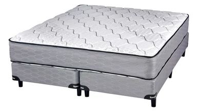 COLCHÓN Y SOMMIER SUAVESTAR BOREAL BAMBOO 160x200 RESORTE QUEEN SIZE