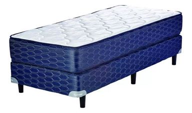 COLCHÓN Y SOMMIER SUAVESTAR ROCKSTAR 90x190 ESPUMA 1 1/2 PLAZA