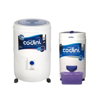 Combo Lavado Lavarropas Silent 4051 + Secarropas Innova Lila