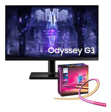 Combo Monitor Samsung 24" + Tira LED Philips Hue Gradient 55"