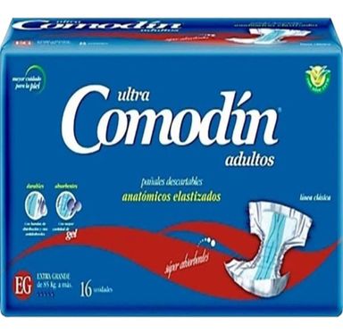 Comodín Elastizado Anatómico XG 16 Unidades Talle Extra Grande Comodín Ultra Anatómico Elastizado