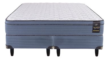 Conjunto Sommier Americana King Koil Comfort Sensations Aspen Queen de 200x160cm Resortes con Pillow