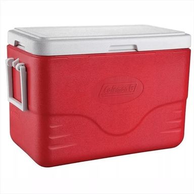 Conservadora Coleman Beach 28qt 26 Lts con Manijas Rojo