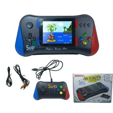 Consola Portatil Sup X7M 500 Juegos En 1 + Control 2do Jugador 500 juegos RETRO  coneccion TV