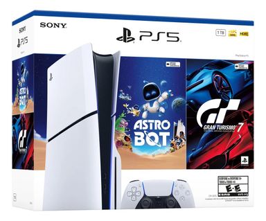 Consola Ps5 Slim Standard + Juego Astro Bot Y Gran Turismo 7