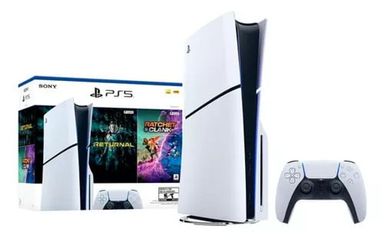 Consola PS5 PlayStation 5 Standard  Sony Slim - Incluye 2 juegos  (Returnal + Ratchet & Clank)