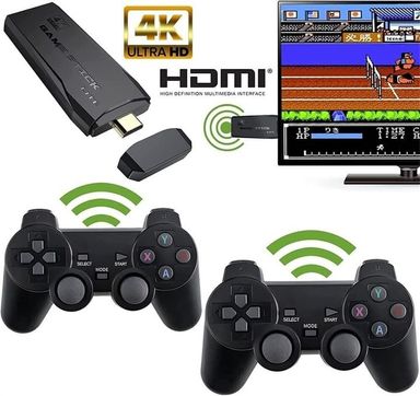 CONSOLA RETRO GAME STICK LITE 4K GGSTL24 10MIL JUEGOS