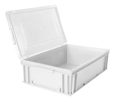 Contenedor Plástico Apilable 6417a 60x40x17cm C/tapa Blanco