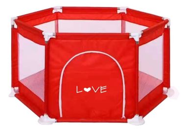 Corralito Para Bebe Plegable Love Color Rojo Diseño De La Tela Liso 880