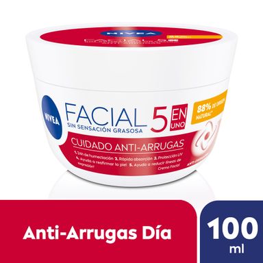 Crema facial 7 en 1 NIVEA Cuidado Antiarrugas para todo tipo de piel 100 Ml