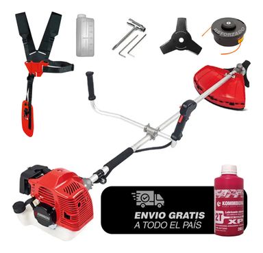 Desmalezadora Kommberg KB-D52XP Tanza Cuchilla 2.8 HP Arnes Doble Ergonómico Carretel Reforzado