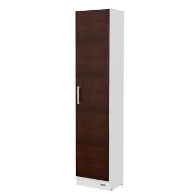 DESPENSERO MOSCONI ORGANIZADOR 1 PUERTA 180 CM MUEBLE DE COCINA 10209 COLOR BLANCO FRENTE CHOCOLATE