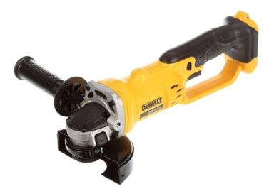 Miniamoladora angular inalámbrica DeWalt MAX DCG412B color amarillo 405 W + accesorio